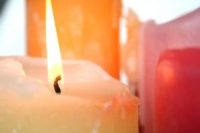 lit candle photo